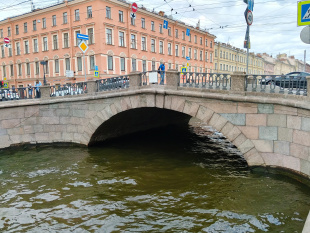 Картинка Мосты через реки и каналы Петербурга. Центральная часть канала Грибоедова Агентства Путешествий и Экскурсий ЭКЛЕКТИКА
